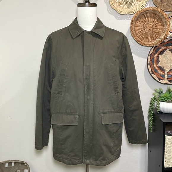 G.H. Bass & Co. Other - Mens Barn Chore Coat Jacket Unisex Work Coat Dark Olive/Army Green Size Large
